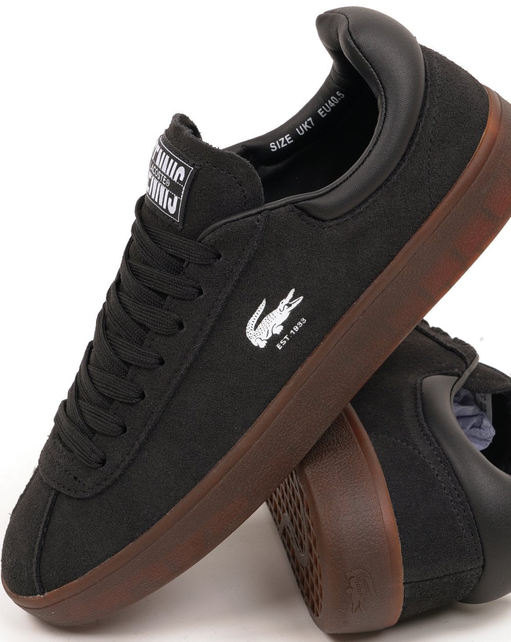 Baskets Lacoste Baseshot Noir/Gum foncé