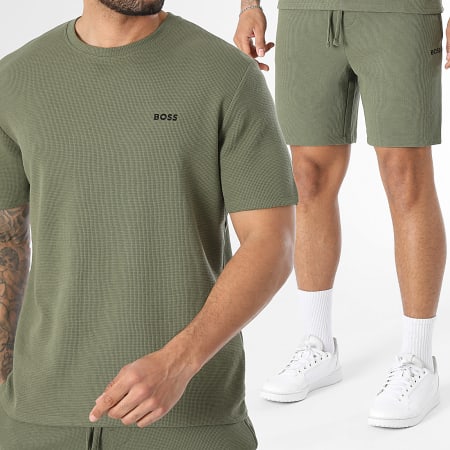 BS - Ensemble Tee Shirt Et Short Jogging Waffle