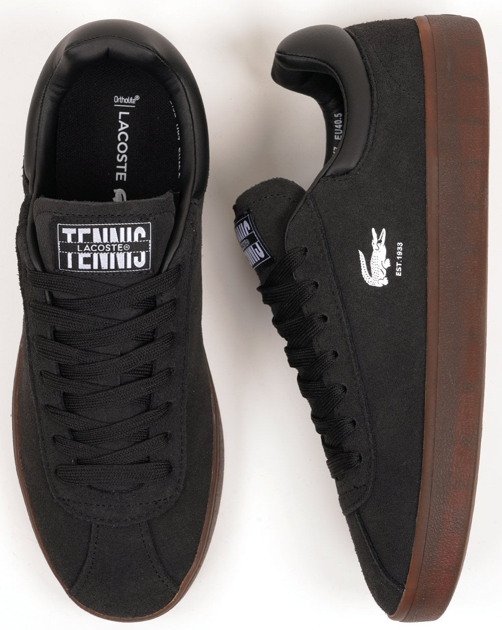 Baskets Lacoste Baseshot Noir/Gum foncé