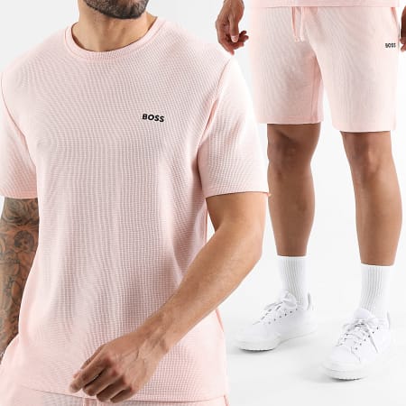 BS - Ensemble Tee Shirt Et Short Jogging Waffle